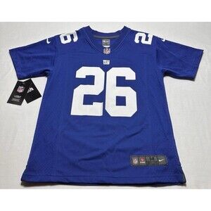 New York Giants Saquon Barkley #26 Nike On Field NFL Jersey Youth Medium NWT New